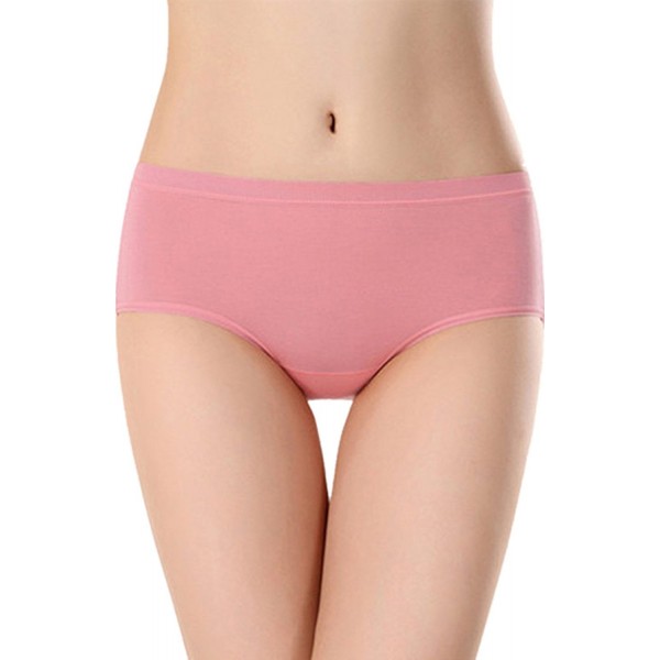 Micromodal Women's Briefs Panties Underwear Premium Soft Lightweight Fabric  - Pink - CM182LTM3IU