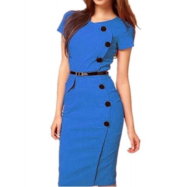 blue dress business