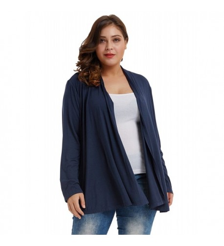 Womens Soft Draped Sleeve Cardigan