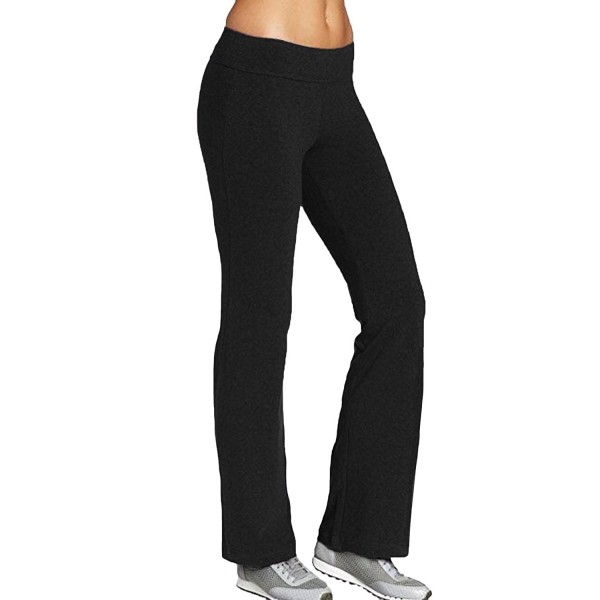 Women's Yoga Pants Bootcut High Waist Stretchy Fitness Workout Trousers ...