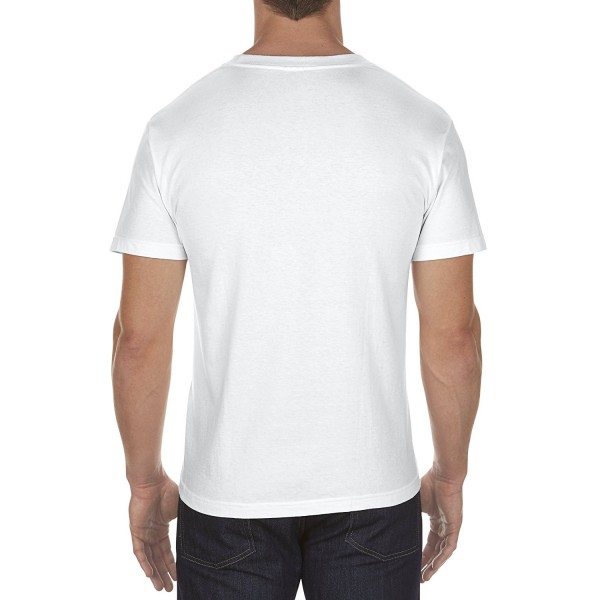 AAA Men's Classic Cotton Short Sleeve T-shirt - White - CS12L7QOTQX