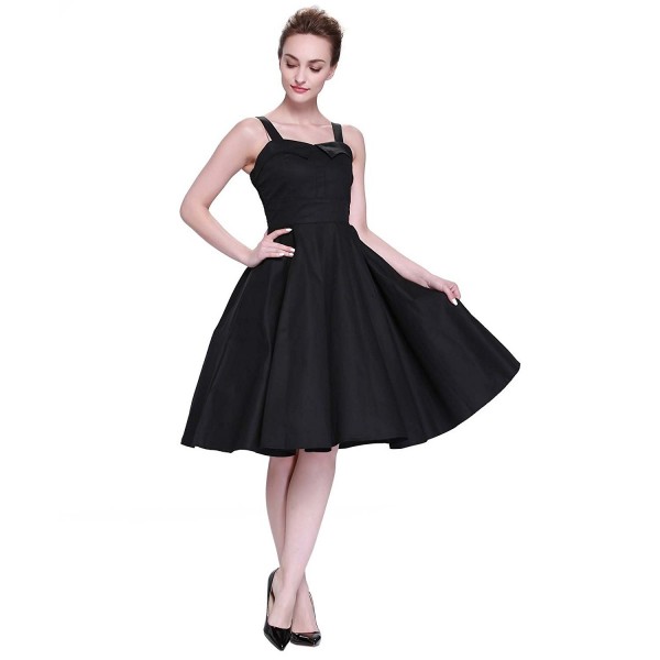 Vintage 1950s 50s Dress Style Retro Rockabiily Cocktail Sling - Black ...
