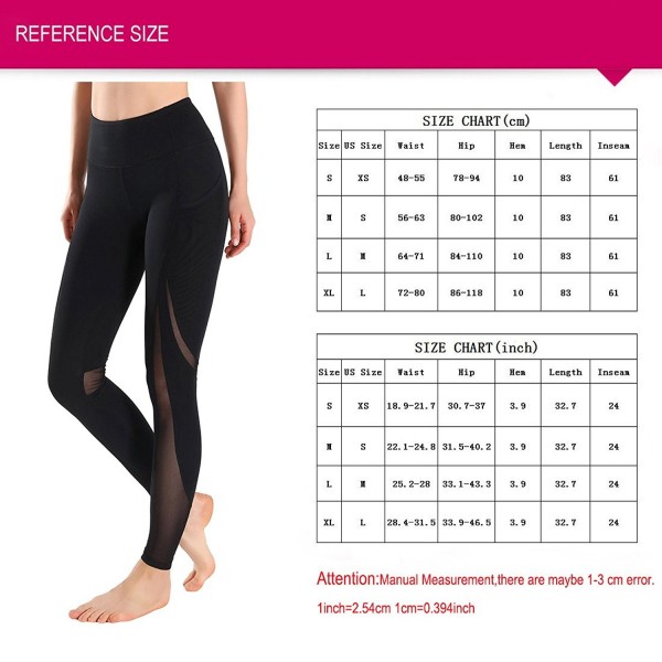 Women's Workout Leggings High Waist with Pockets - Yoga Pants for ...