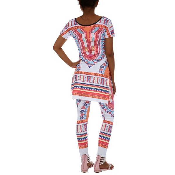 Two Piece Outfits For Women African Dresses Geometric Printed Dashiki ...