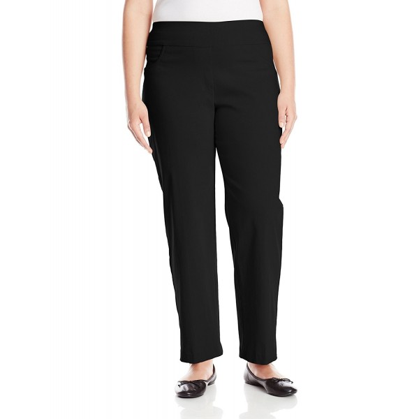 Women's Plus-Size Pull-On Solar Millennium Pant - Black - CI11XC35CK7