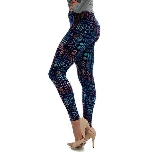 Lush Moda Extra Soft Leggings With Designs- Variety Of Prints - Aztec ...