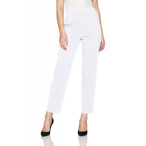 Women's Allure Stretch Pant Med Length - White - C217YQOQOAT