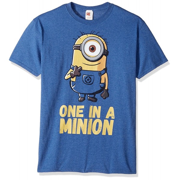 Men's Minions Stuart One In a Million Funny Graphic Tee - Royal Heather ...
