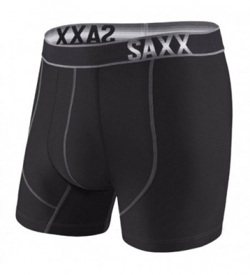 Saxx Men's Underwear Impact Boxer Underwear Medium Black - CI17WTLCM4I
