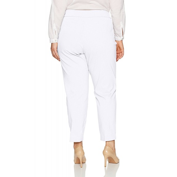 Women's Petite Proportioned Short Allure Slim Pant - White - CO17YL7GCAY