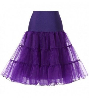Women's Plus Size 50s Vintage Tutu Skirt Petticoat Rockabilly Crinoline ...