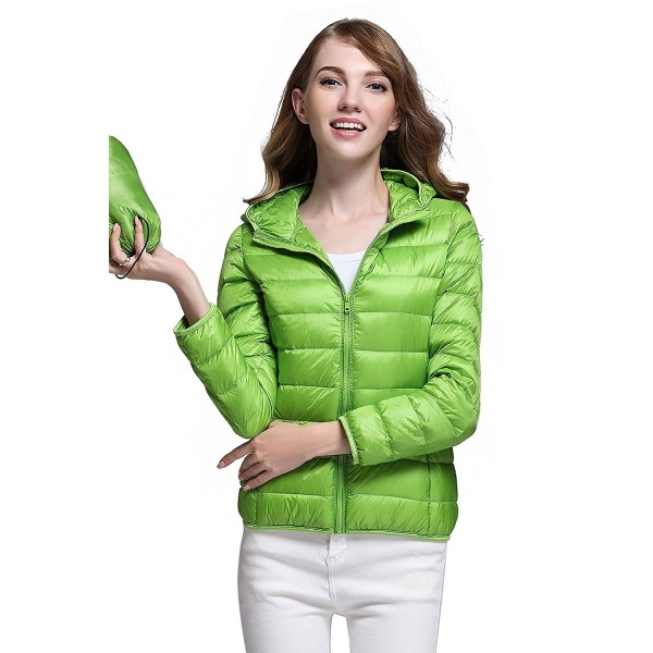 women's green jacket with hood