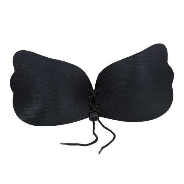 Push Up Bra Plus Size Invisible Self Adhesive Backless Strapless Deep V ...