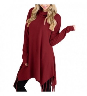 HOTAPEI Knitted Lightweight Sweater Burgundy