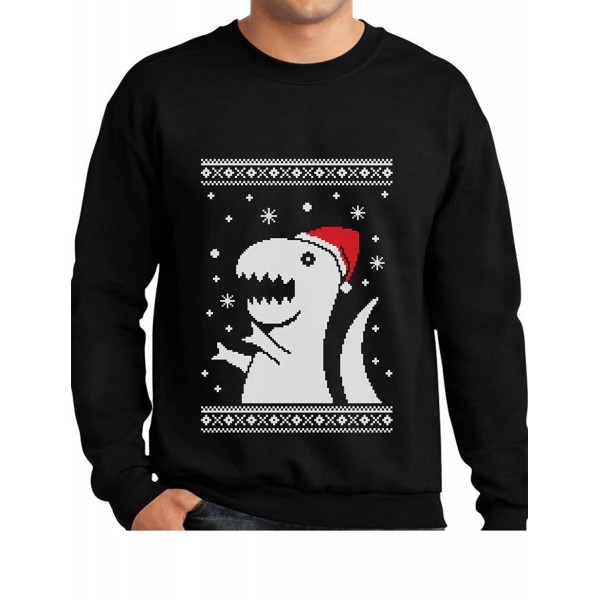 Big Trex Santa Ugly Christmas Sweater - Funny Xmas Sweatshirt With Xmas ...