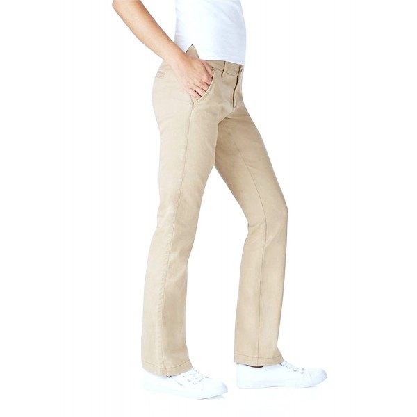 Womens Khaki Chino Pants - Light Khaki - CR11X2UWXZR