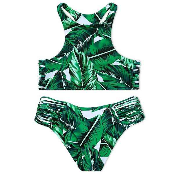 green leaf bathing suit