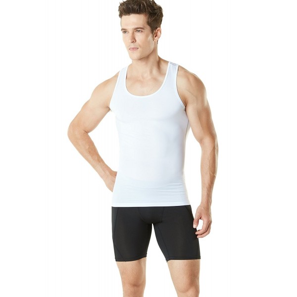 Men's Sleeveless Muscle Tank Top Cool Dry Compression Baselayer MUN04 ...