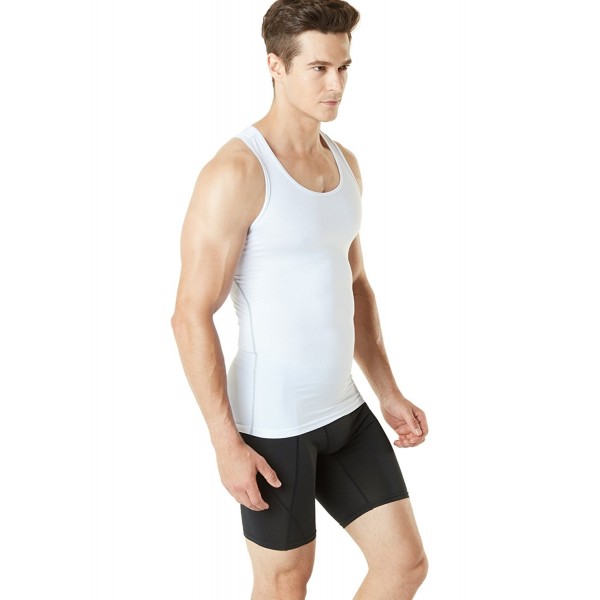 Men's Sleeveless Muscle Tank Top Cool Dry Compression Baselayer MUN04 ...