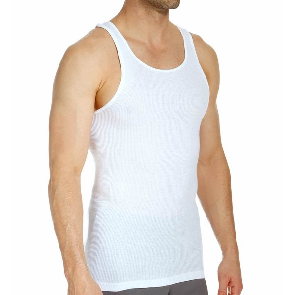 Men's Tall / X-Tall Length A-Shirt Tank Undershirt 4-pack - CO182Y4OXSI