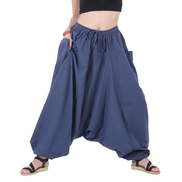 Unisex Baggy Hippie Boho Gypsy Aladdin Harem Pants Plus Size Cotton ...