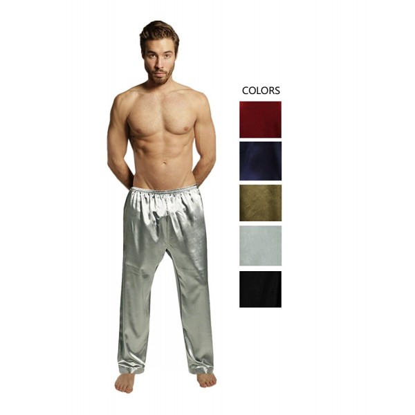 BIG & TALL - Mens Silk Pajama Sleep / Lounge Pants (Light Weight ...