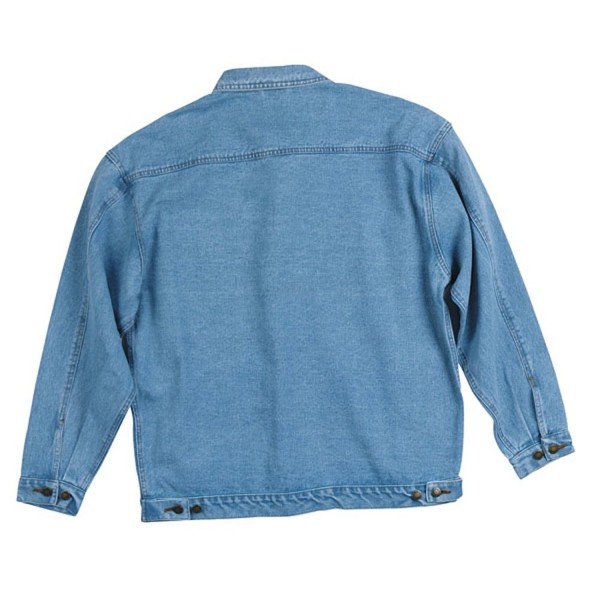 Men's Classic Style Blue Jean Jacket - Sky (light denim) - CF112BG77TF