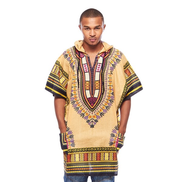 Mens African Swag Dashiki Loose Traditional Long Hoodie Top W/ Hood ...