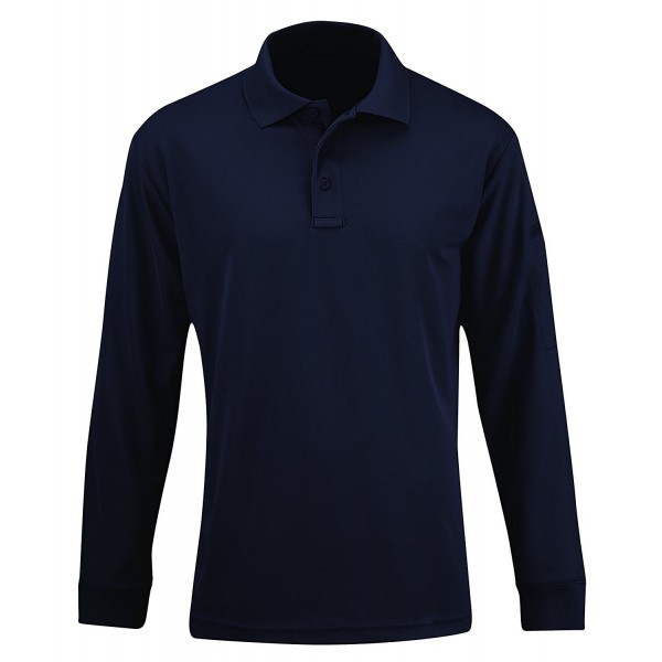 Men's Uniform Long Sleeve Polo Shirt - LAPD Navy - CZ186GG0I92