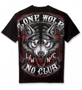 Jumbo Lone Wolf 100% Cotton Double Sided Printed Biker T-Shirt ...