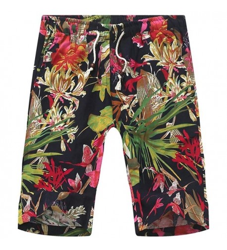 African Floral Draw string Lounge Boardshorts