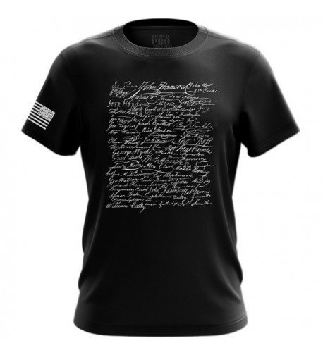 Declaration Independence T Shirt Black Medium