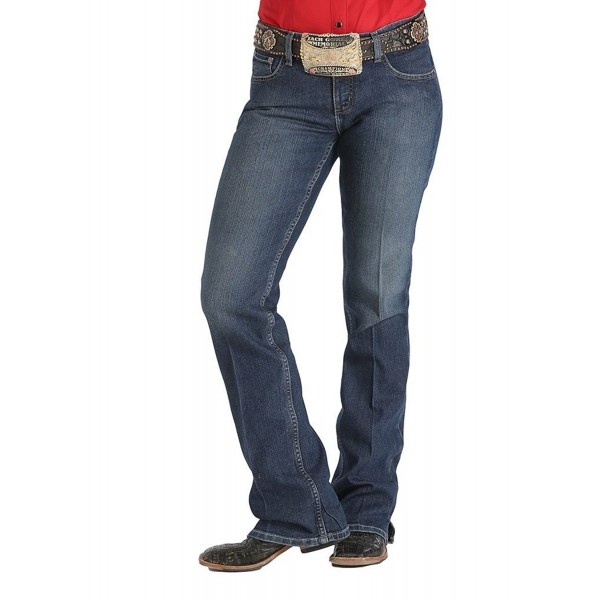 Women's Kylie Dark Stonewash Stretch Jeans Boot Cut - Mj80053071 ...